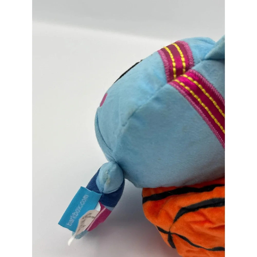 Bark Basketball Cat Plush Dog Toy Unisex Small Blue Orange Sports BarkBox